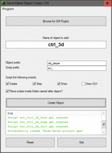 GMOC, Game Maker Object Creator
